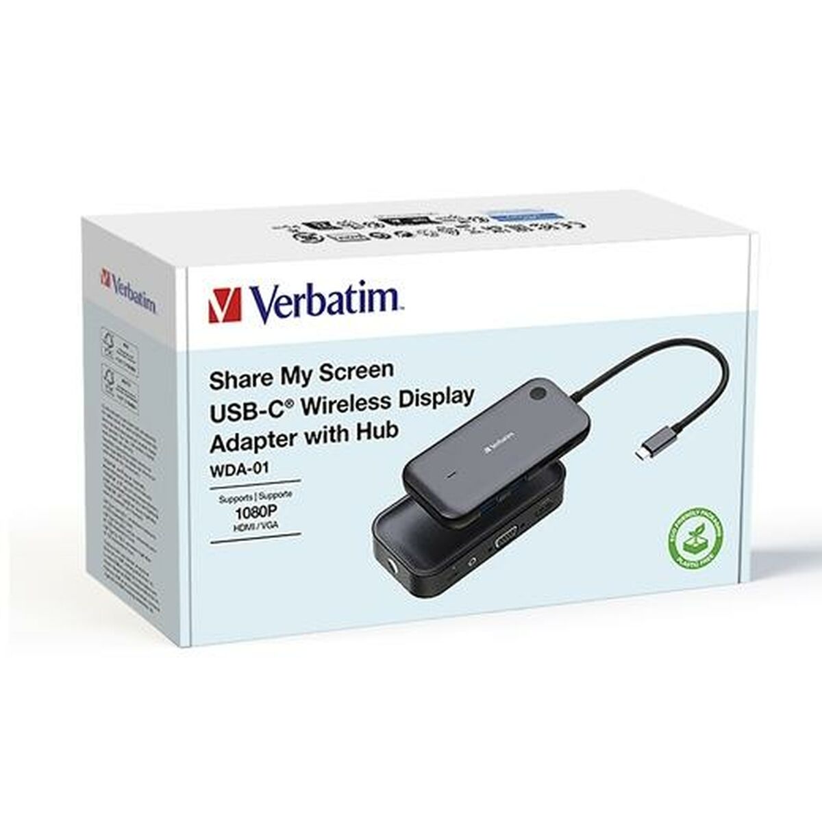 Adaptador USB-C Verbatim Share my Screen Full HD - Effik Store