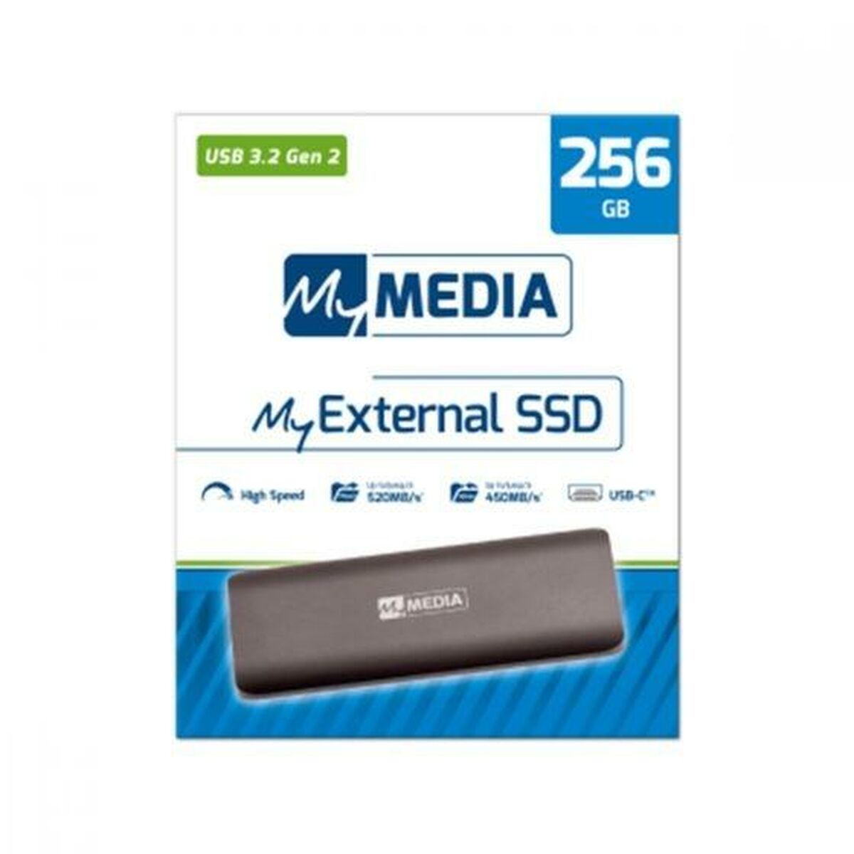 Memoria USB MyMedia Negro 256 GB - Effik Store