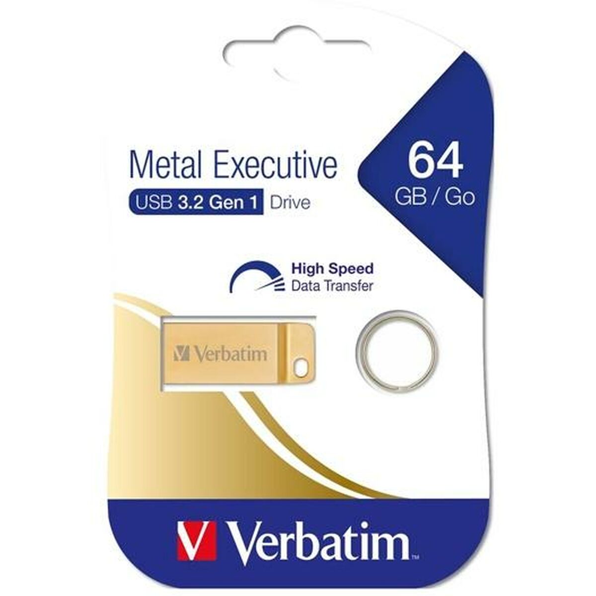 Memoria USB Verbatim Executive Dorado 64 GB - Effik Store