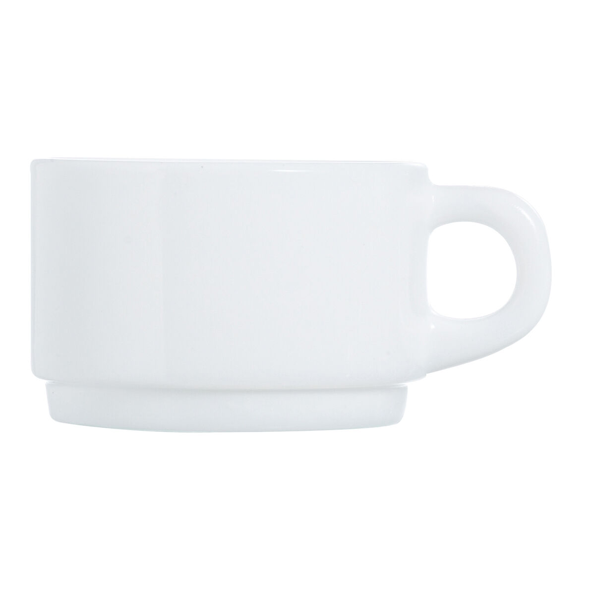 Taza Luminarc Apilable Apilable Blanco Vidrio 280 ml (6 Unidades) (Pack 6x) - Effik Store