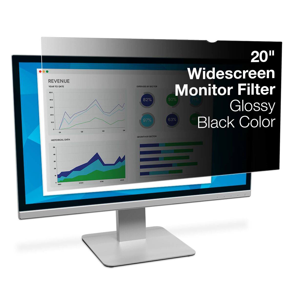 Filtro de Privacidad para Monitor 3M PF200W9B 20" - Effik Store