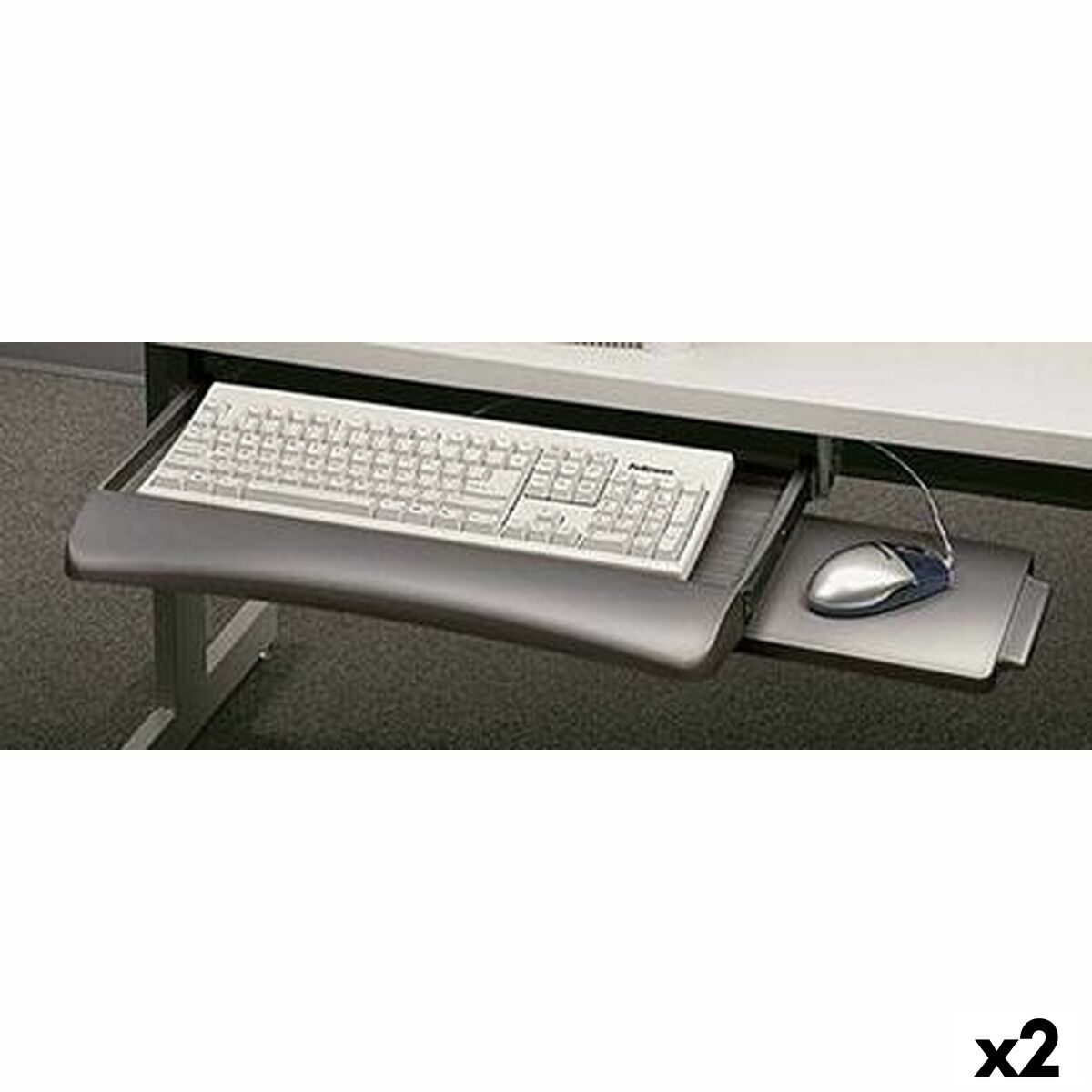 Teclado Fellowes 93804 Grafito - Effik Store