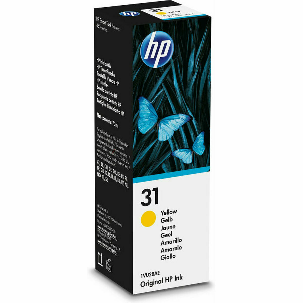 Tinta para Recargar Cartuchos HP 1VU28AE Amarillo - Effik Store