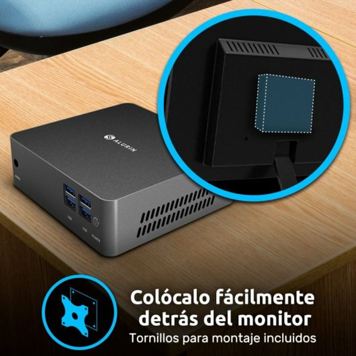 Mini PC Alurin Unit 8 GB RAM 1 TB - Effik Store