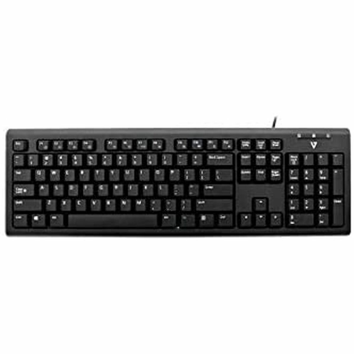 Teclado V7 KU200GS-DE Negro Alemán QWERTZ - Effik Store