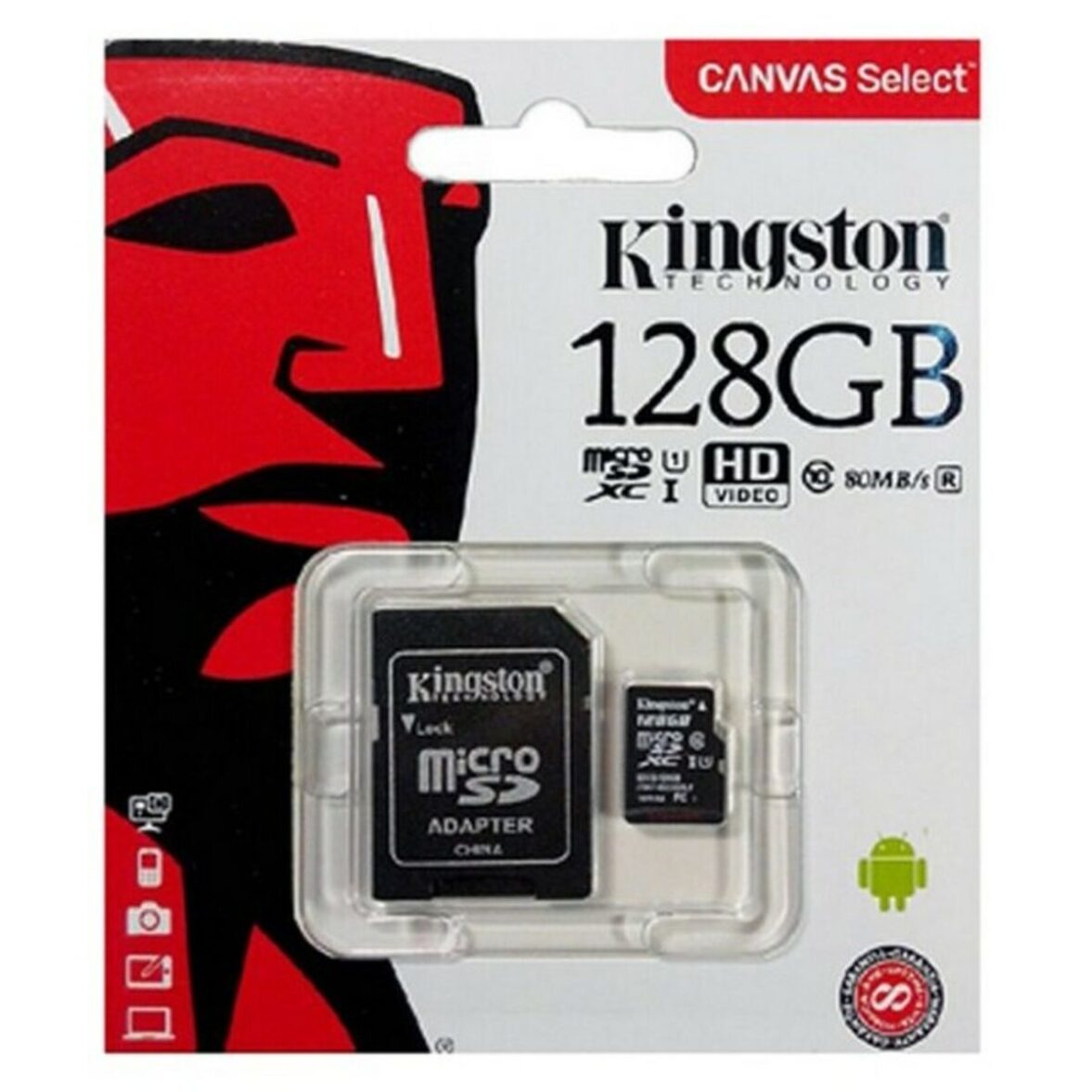 Tarjeta de Memoria Micro SD con Adaptador Kingston SDCS2 100 MB/s exFAT - Effik Store