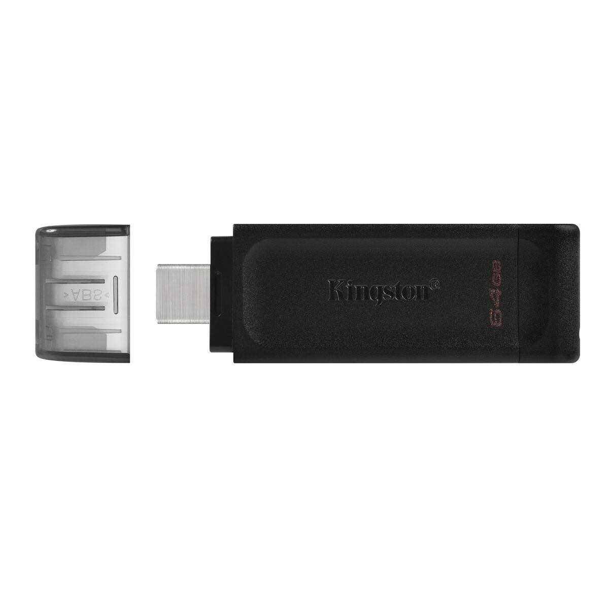 Memoria USB Kingston DT70/64GB Negro 64 GB - Effik Store