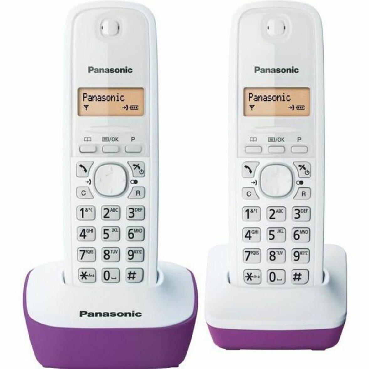 Teléfono Inalámbrico Panasonic KX-TG1612FRF Morado - Effik Store