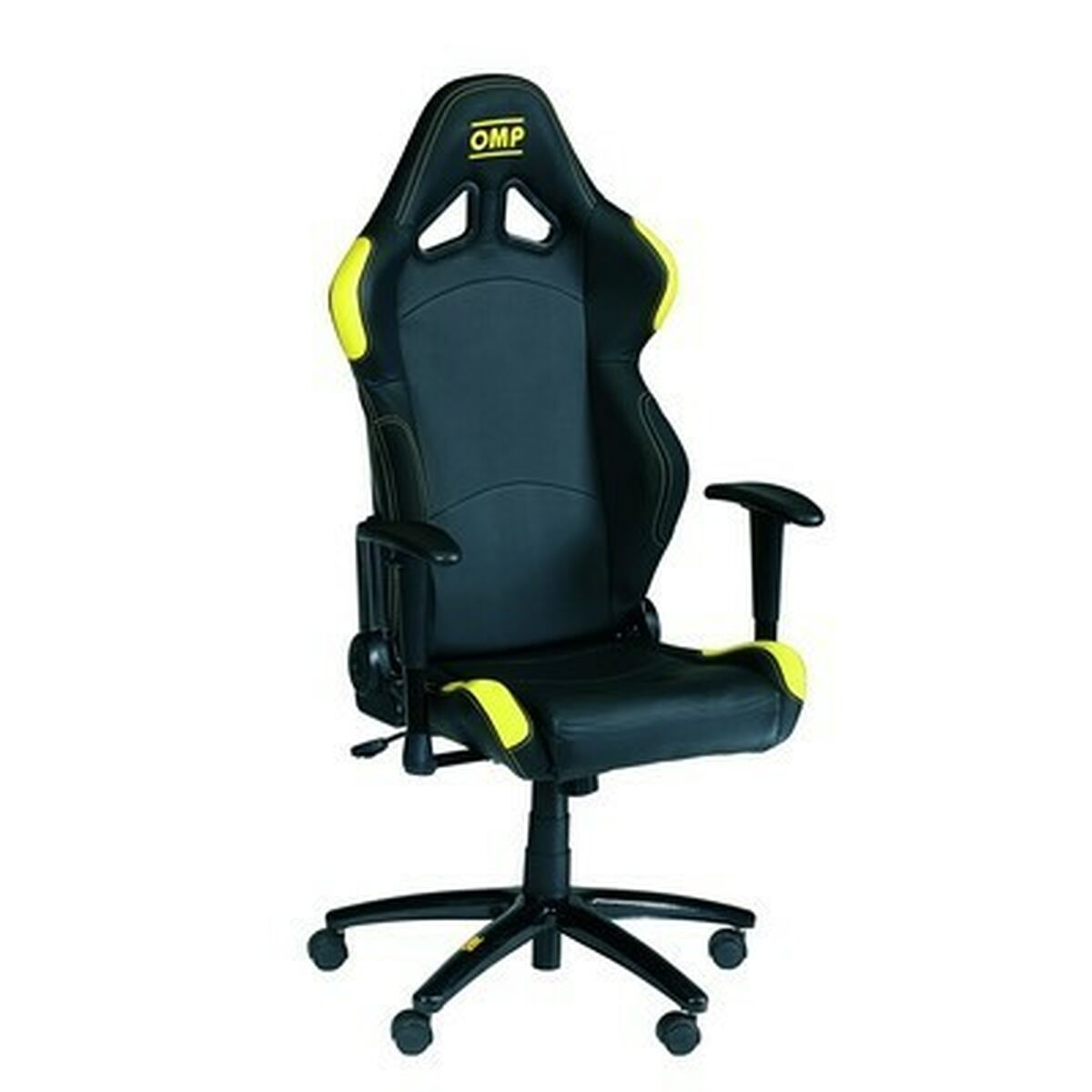 Silla Gaming OMP HA/777E/NG Negro/Amarillo - Effik Store