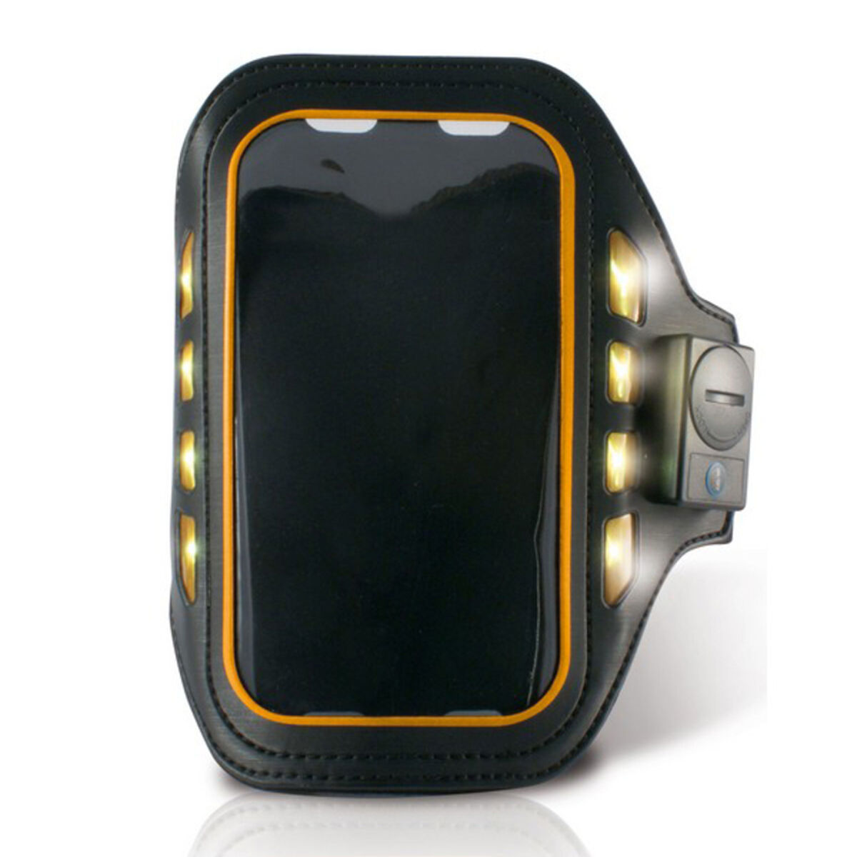 Brazalete Deportivo con LED KSIX 4" Negro Neopreno - Effik Store