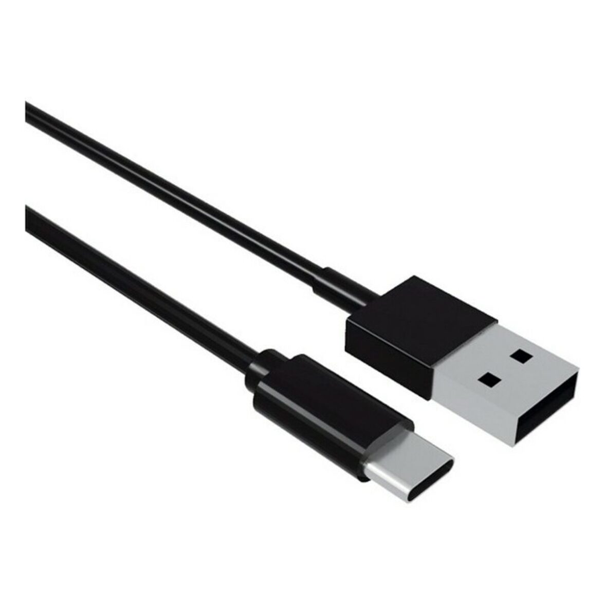 Cable USB A a USB C Contact (1 m) Negro - Effik Store