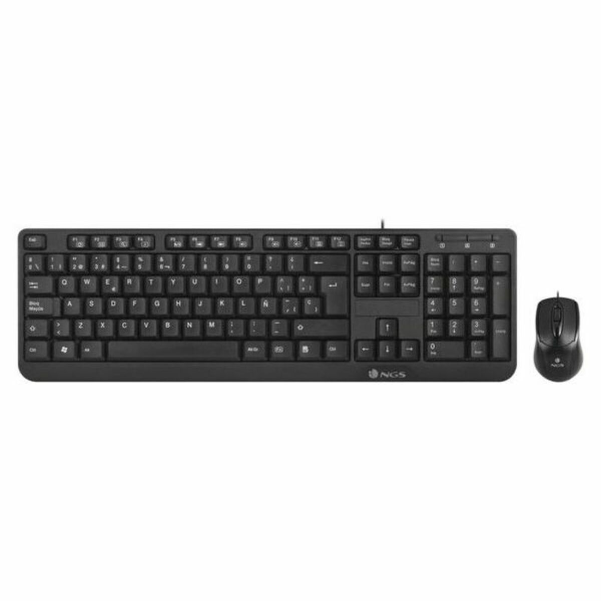 Teclado y Ratón Óptico NGS Cocoa Kit COCOAKIT QWERTY - Effik Store