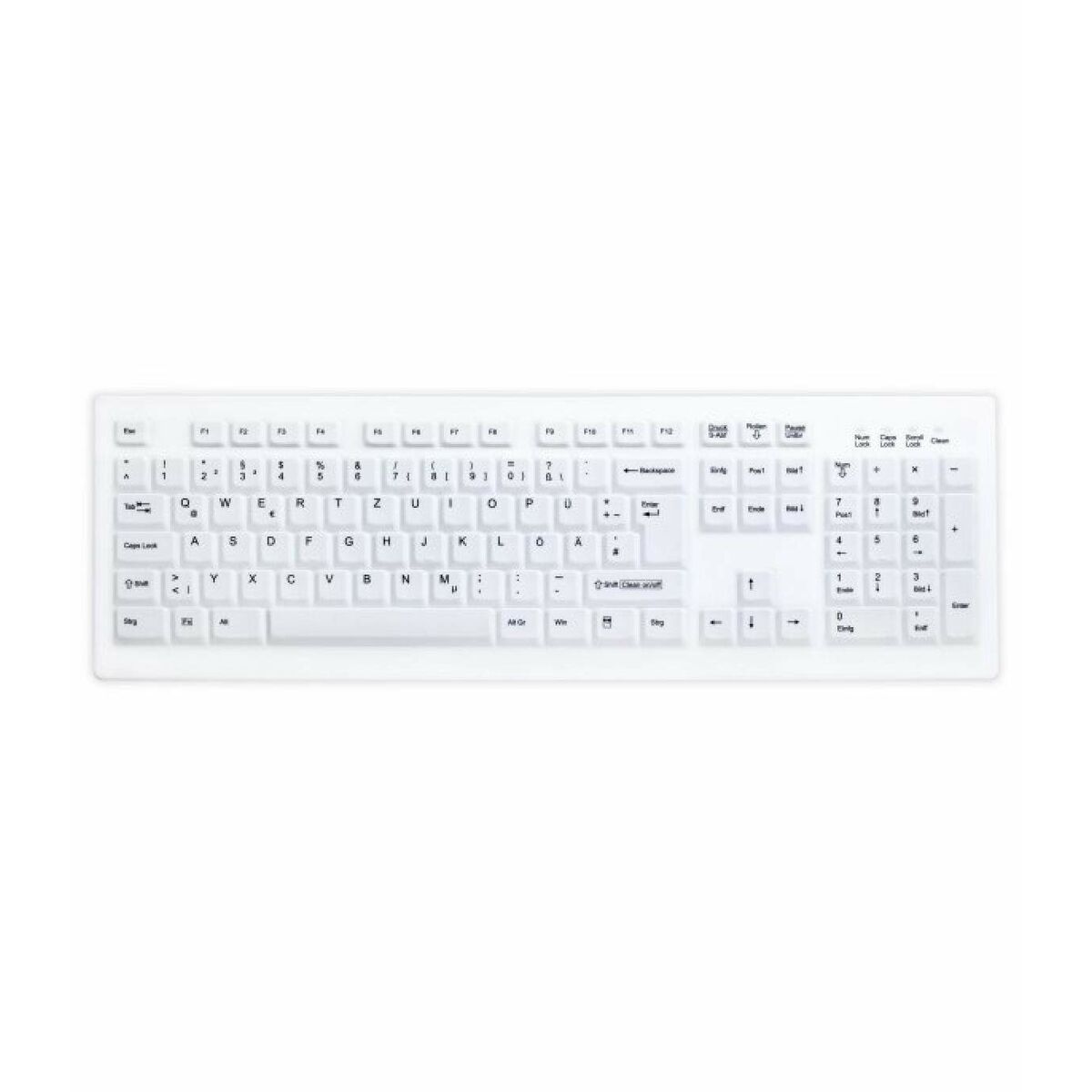 Teclado Lavable Desinfectable Active Key FTRTUS0300 USB Blanco - Effik Store