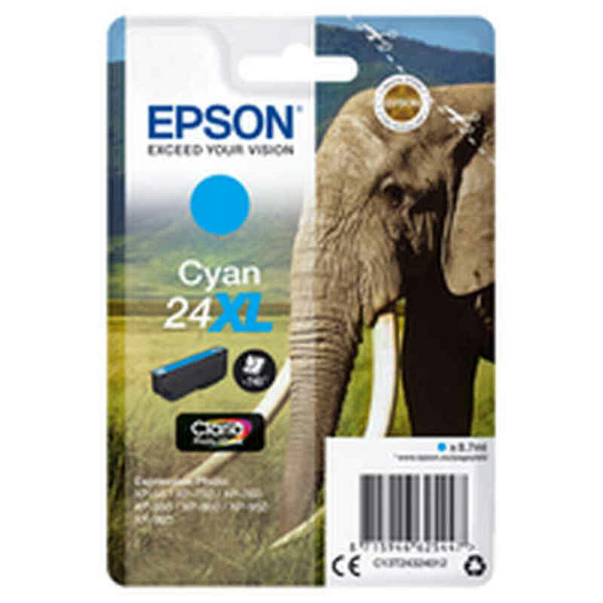 Cartucho de Tinta Original Epson T2432 T24XL Cian - Effik Store