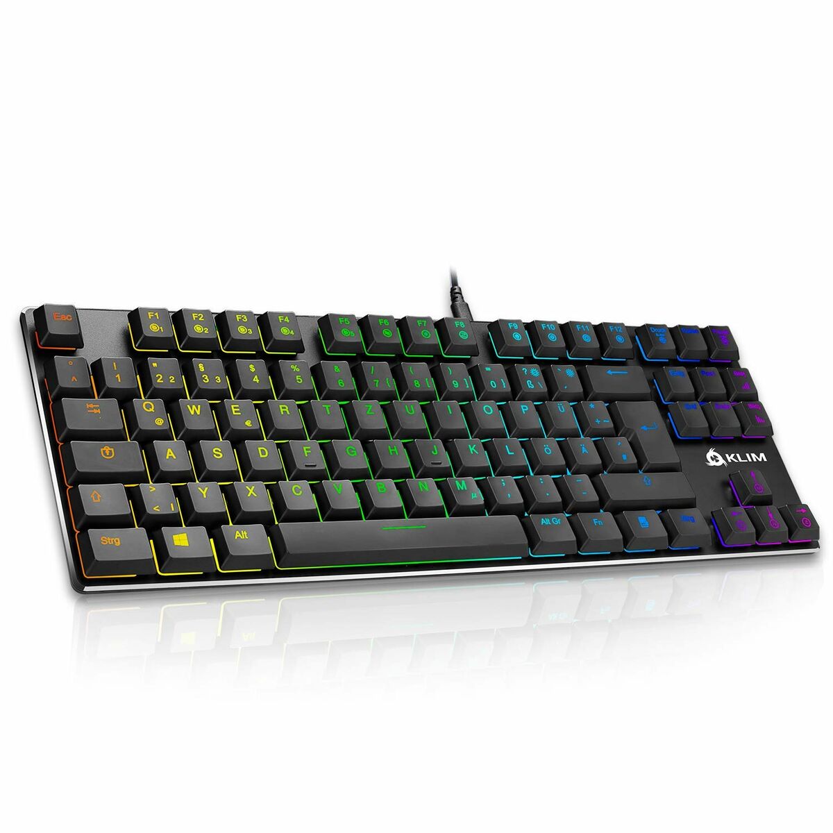 Teclado KlimTechs K42DE Qwertz Alemán Negro (Reacondicionado A) - Effik Store