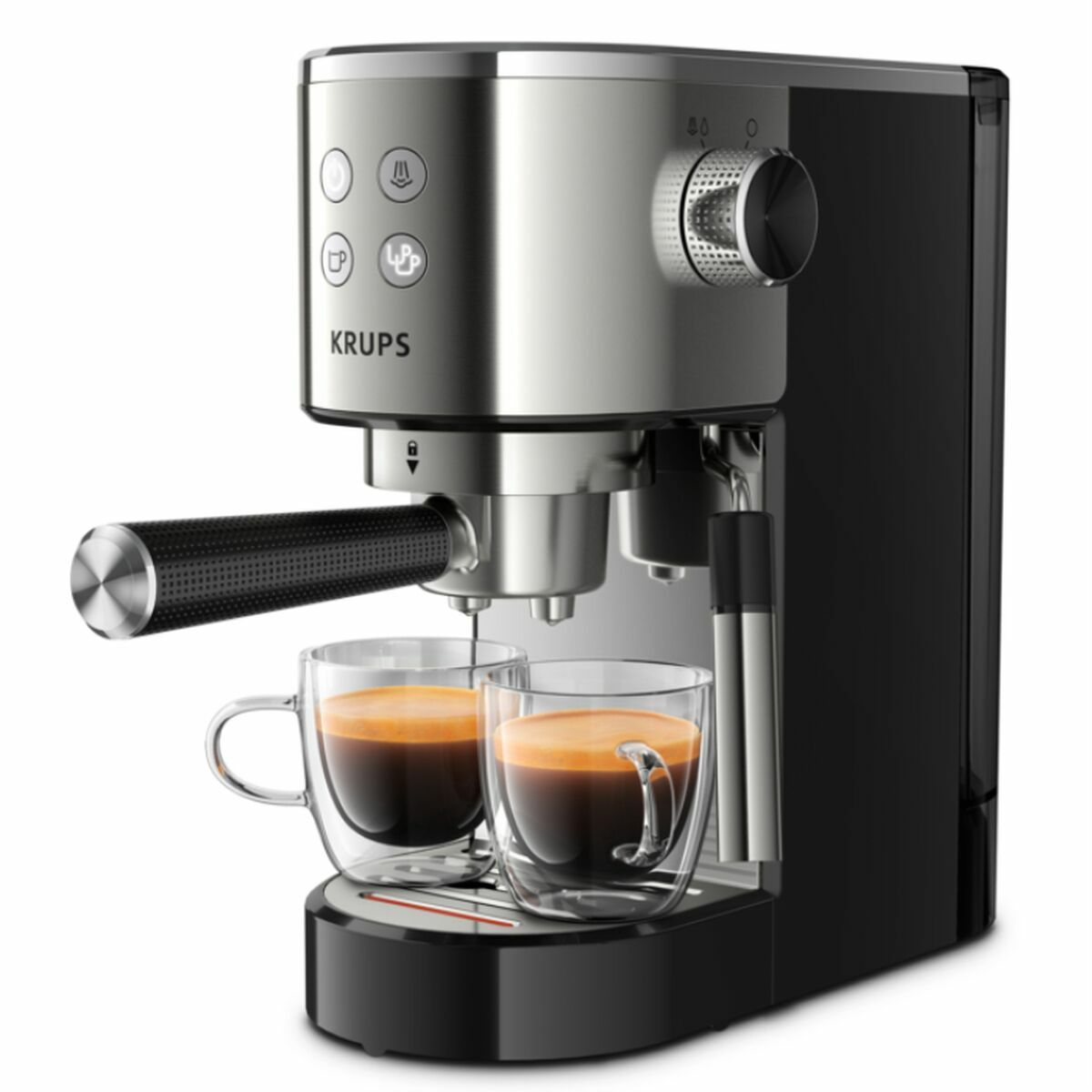 Cafetera Express de Brazo Krups XP442C11 Negro 1 L 2 Tazas - Effik Store