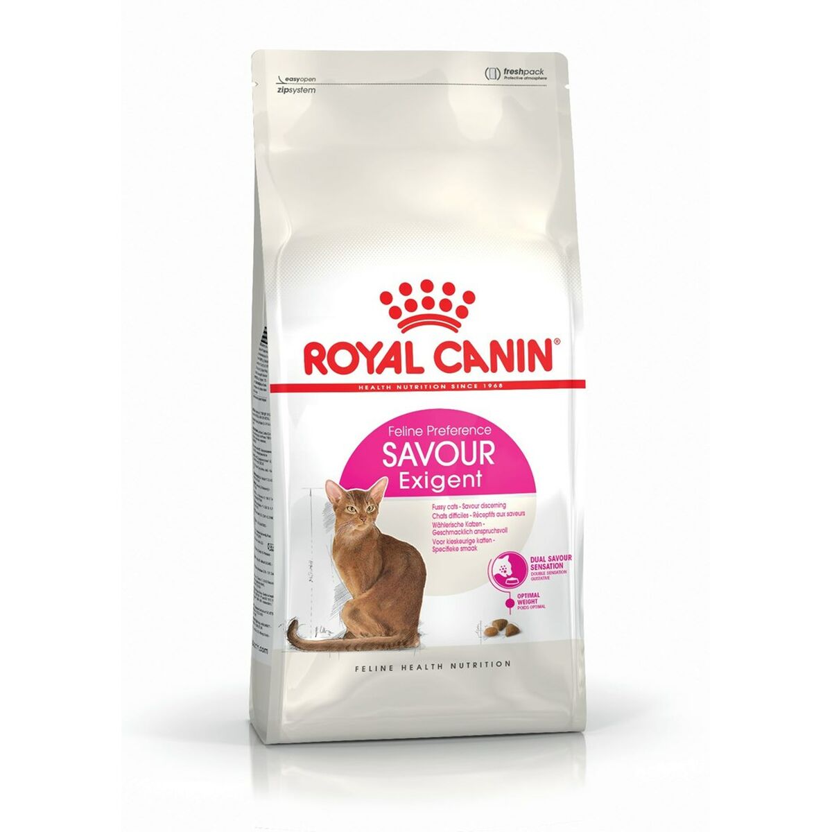 Comida para gato Royal Canin Savour Exigent Adulto Pollo Arroz Maíz Vegetal Aves 400 g - Effik Store