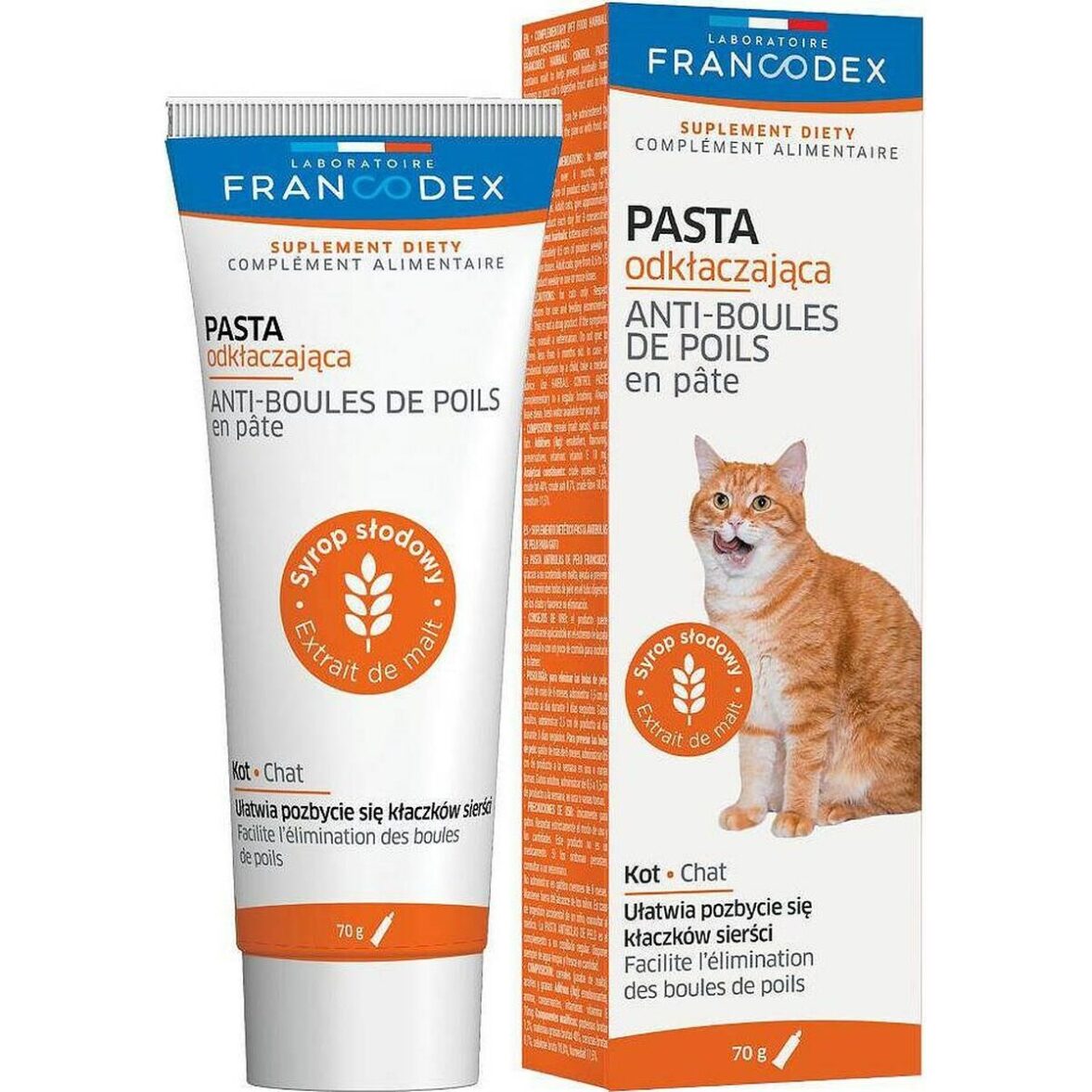 Complemento Alimenticio Francodex FR179124 control bolas de pelo 70 g - Effik Store