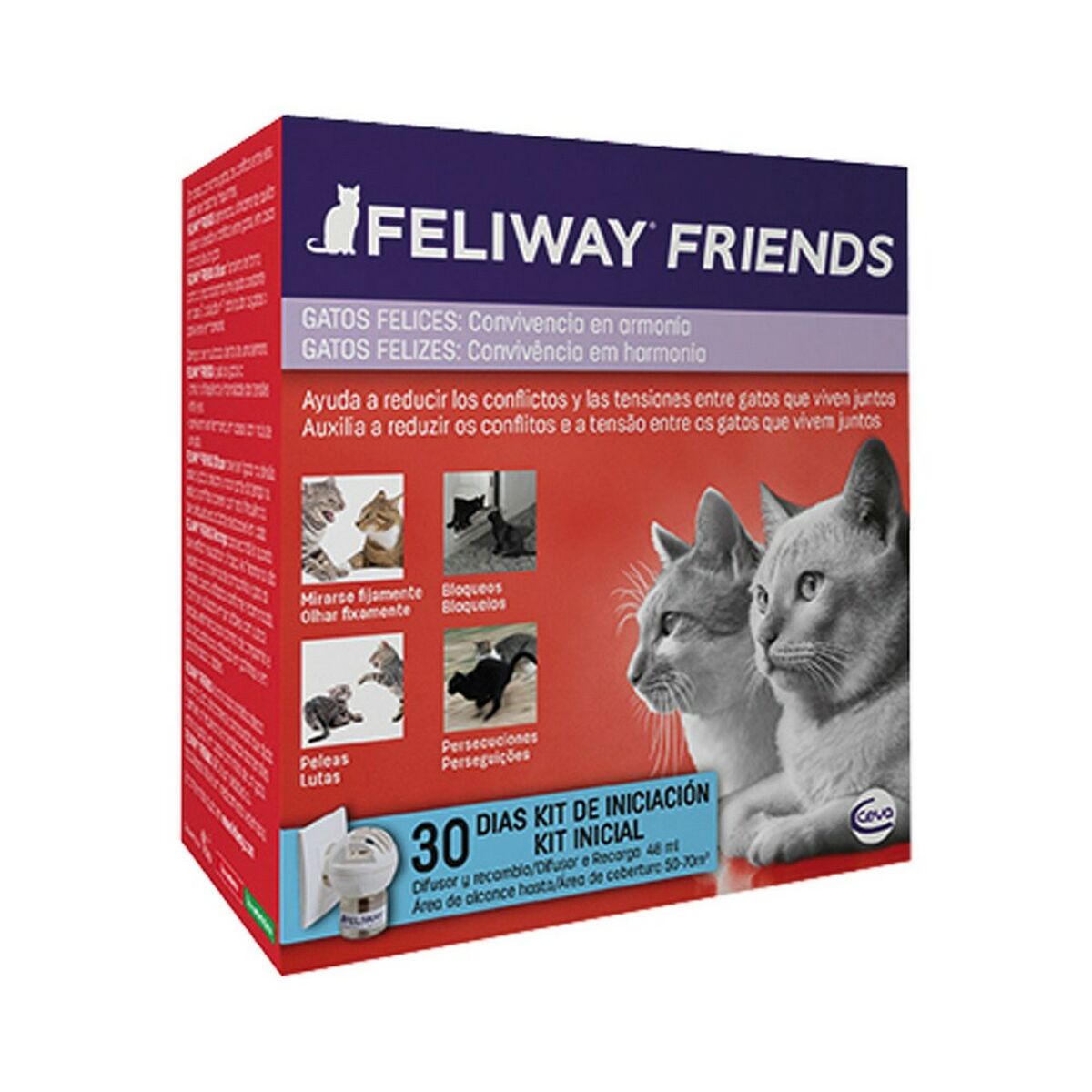 Eliminador de Olores Ceva Friends Gato 48 ml - Effik Store