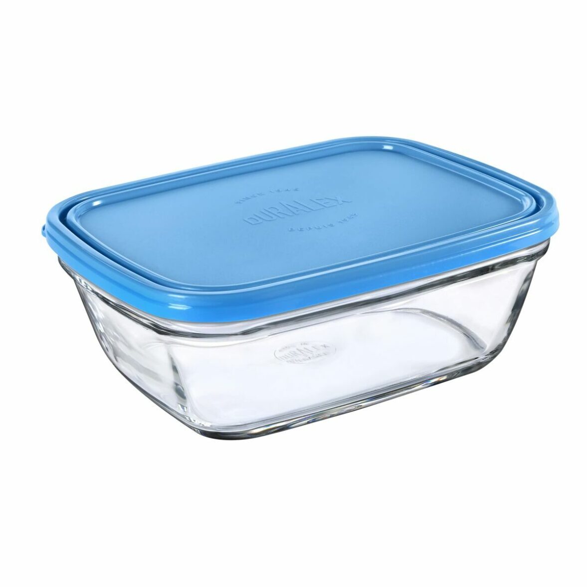 Fiambrera Rectangular con Tapa Duralex Freshbox Azul 1,7 L - Effik Store