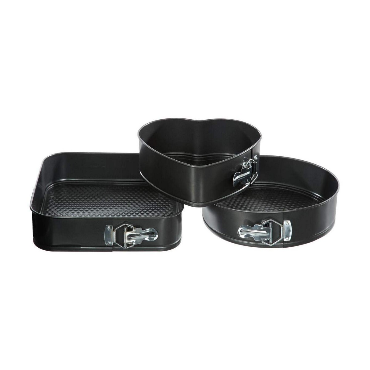 Set de Moldes Desmontables Secret de Gourmet Negro Aluminio 3 Piezas - Effik Store