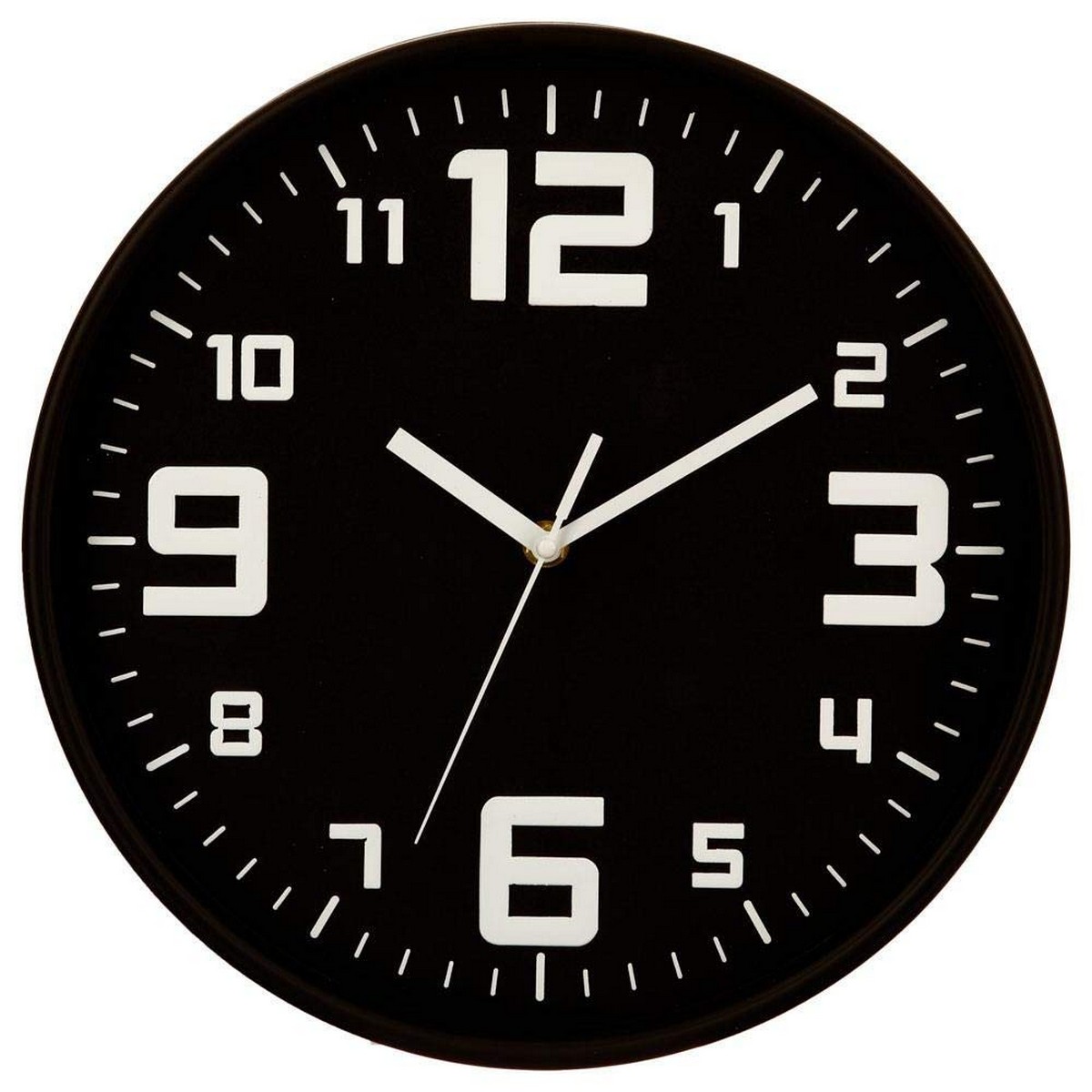 Reloj de Pared 5five Negro Polipropileno (Ø 30 cm) - Effik Store