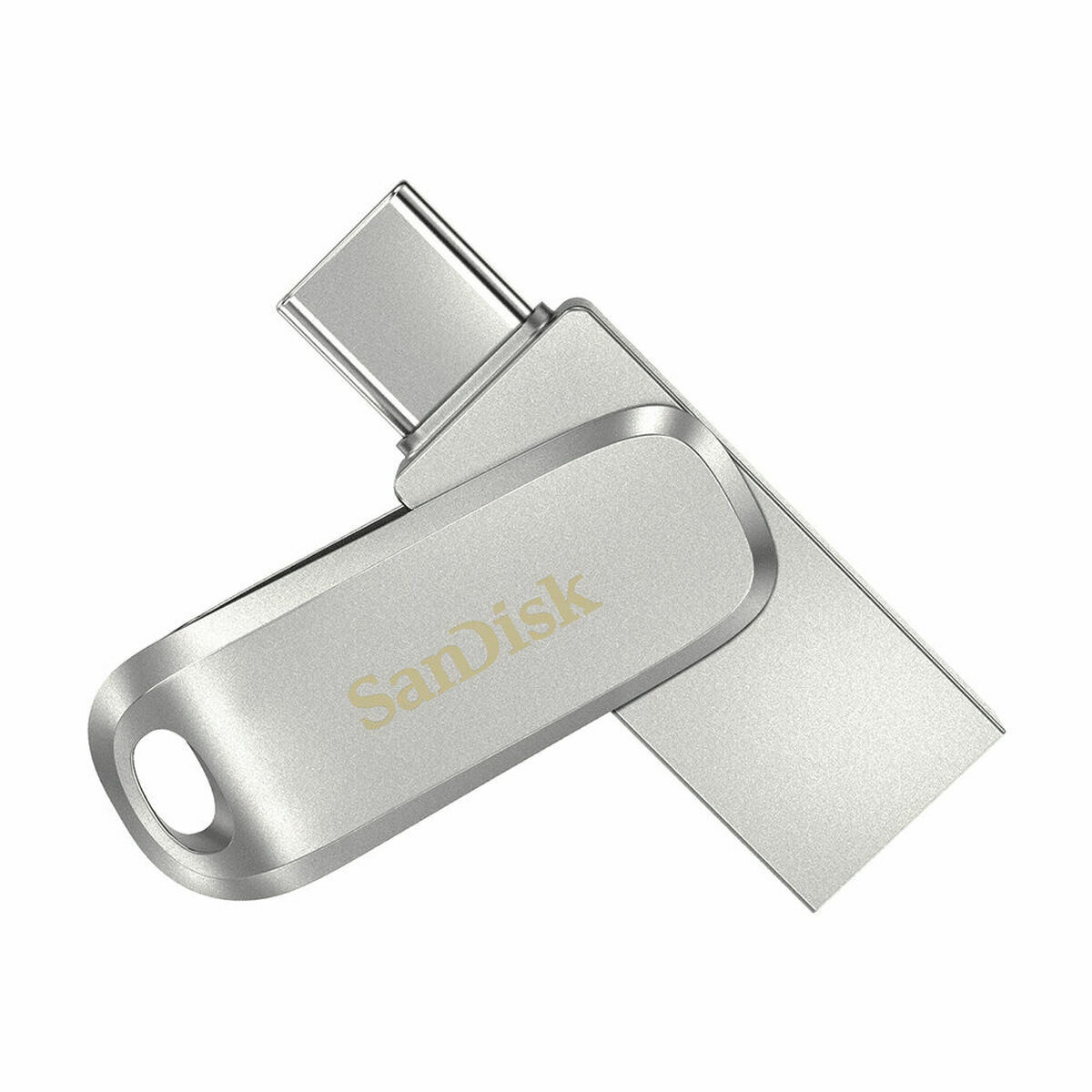 Memoria USB SanDisk Ultra Dual Drive Luxe 512 GB Plateado Acero 512 GB - Effik Store