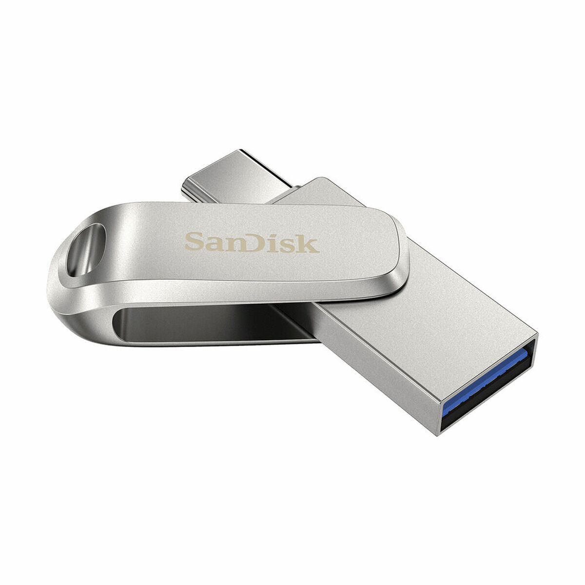 Memoria USB SanDisk Ultra Dual Drive Luxe Plateado Acero 32 GB - Effik Store