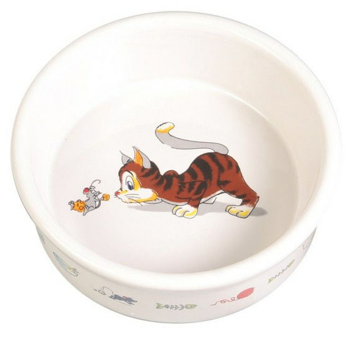 Comedero para Gato Trixie                                 Blanco Porcelana 11 cm - Effik Store