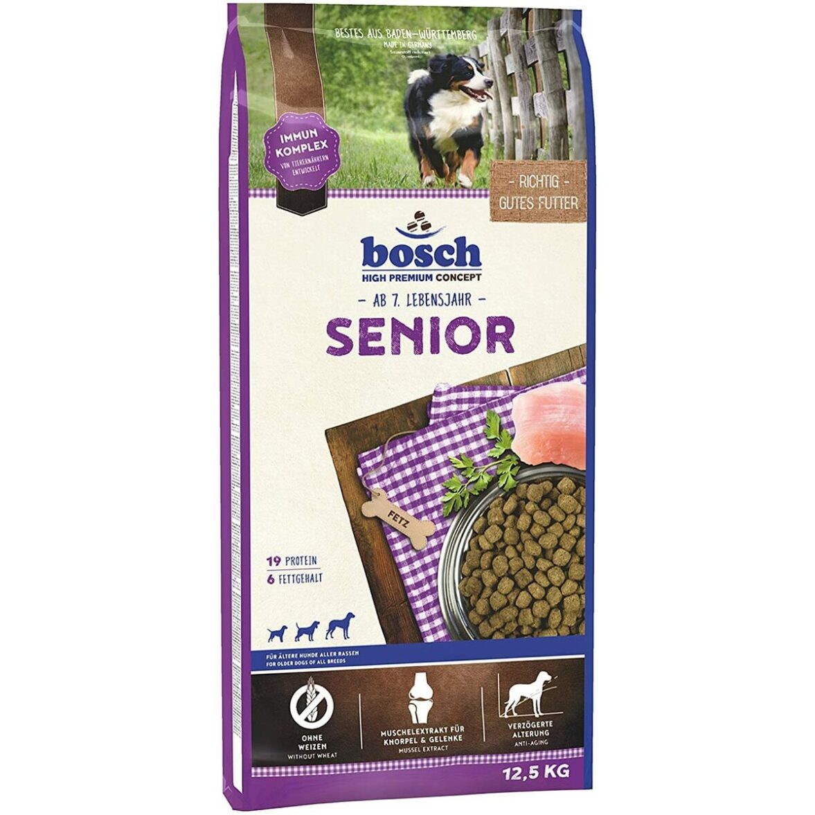 Pienso BOSCH SENIOR Senior 12,5 Kg - Effik Store