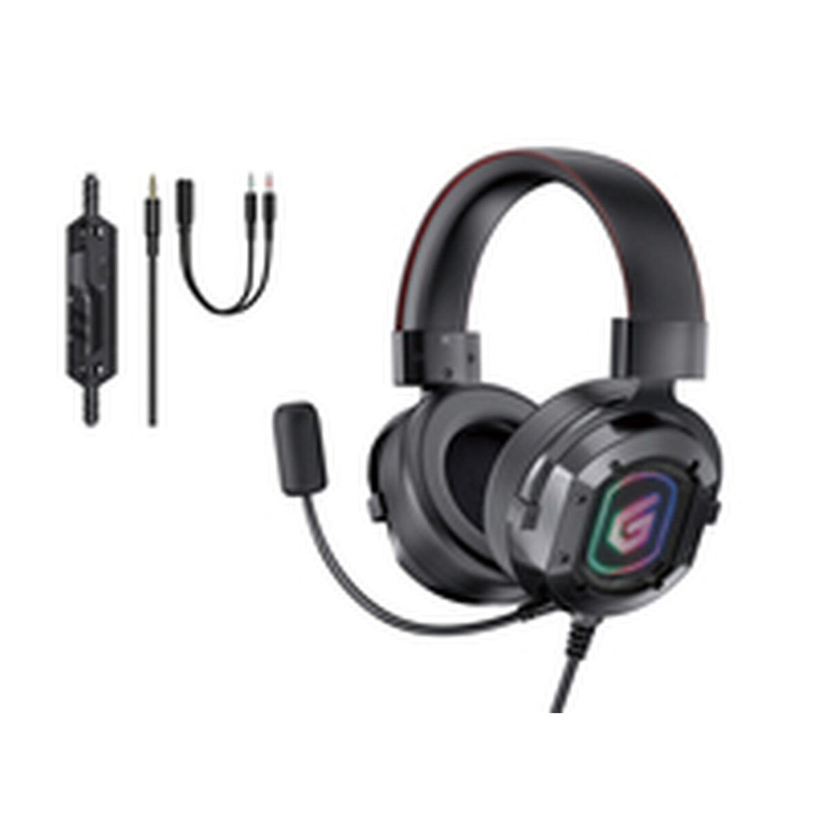 Auriculares con Micrófono Conceptronic ATHAN03B Negro - Effik Store