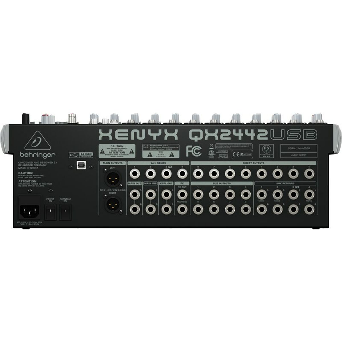 Mesa de Mezclas Behringer QX2442USB - Effik Store