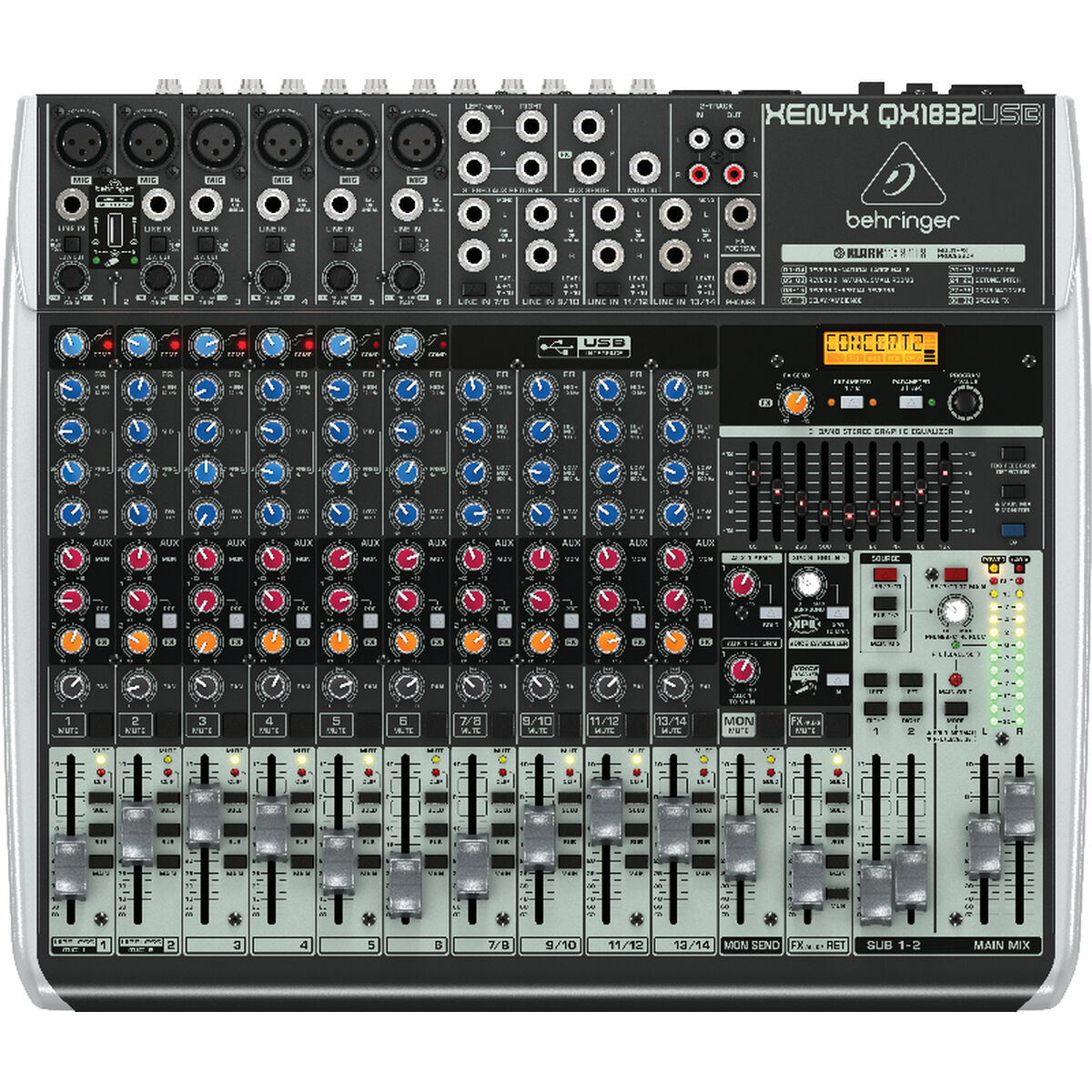 Mezclador Behringer QX1832USB 18 - Effik Store