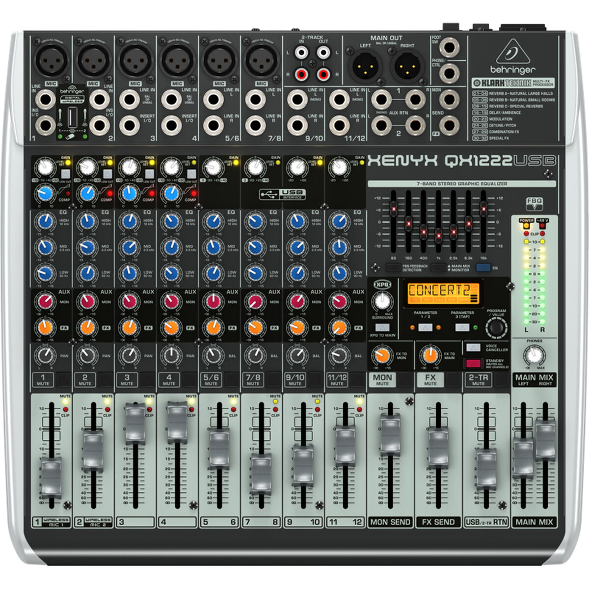 Mezclador Behringer QX1222USB 16 - Effik Store