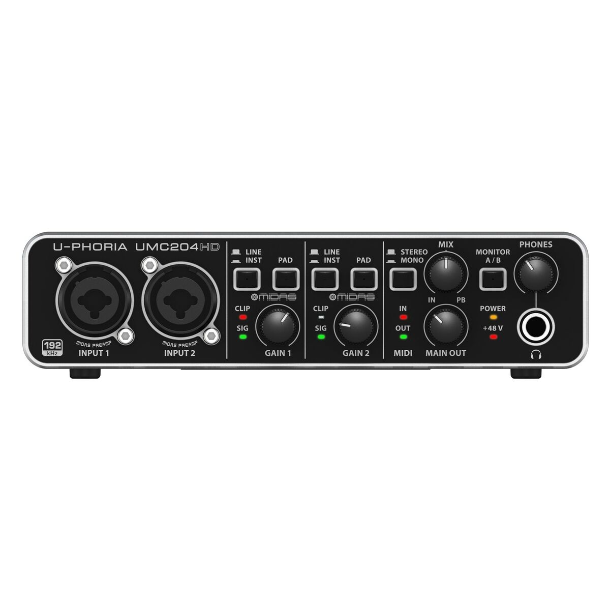 Interfaz de audio Behringer UMC204HD - Effik Store