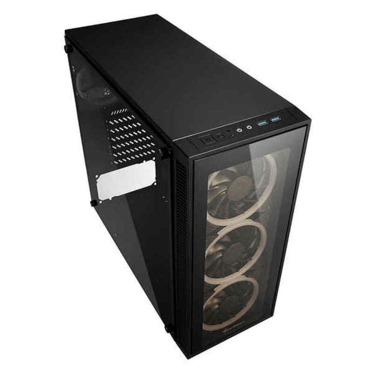 Caja Semitorre ATX Sharkoon TG4 Negro RGB - Effik Store