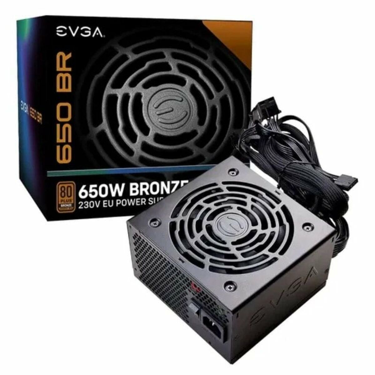 Fuente de Alimentación Evga 100-BR-0650-K2 ATX 650 W 80 Plus Bronze - Effik Store