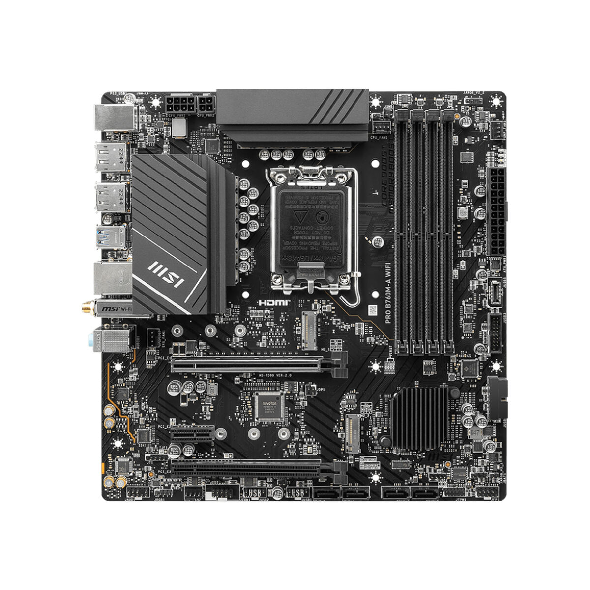 Placa Base MSI MB PRO B760M-A WIFI Intel LGA 1700 - Effik Store