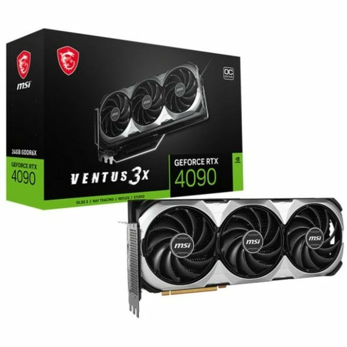 Tarjeta Gráfica MSI GEFORCE RTX 4090 VENTUS 3X E 24G OC 24 GB GDDR6 NVIDIA GeForce RTX 4090 - Effik Store