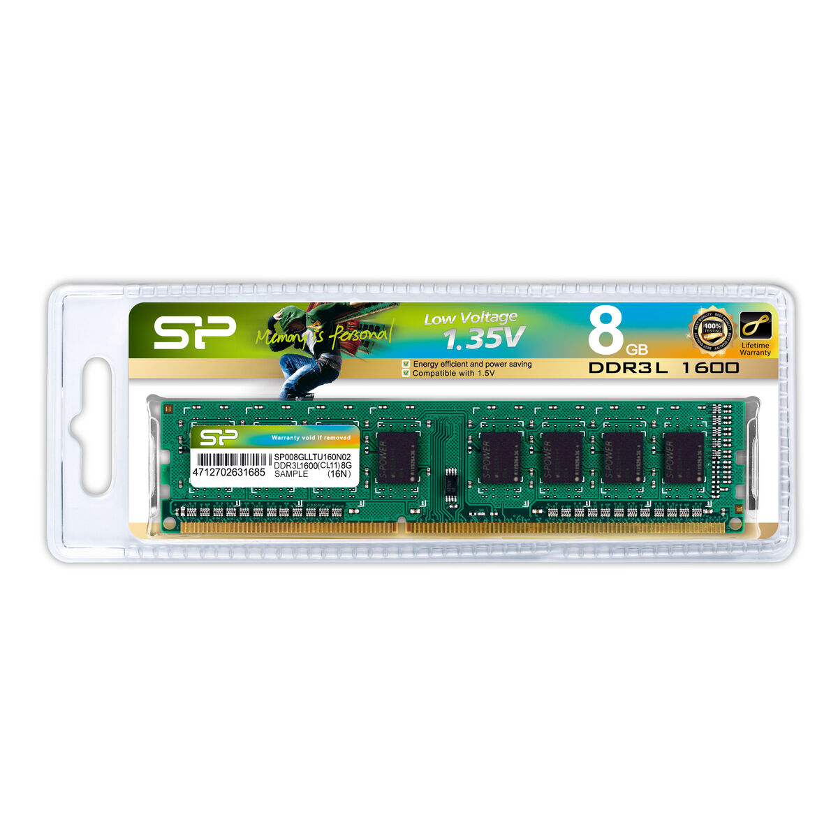 Memoria RAM Silicon Power SP008GLLTU160N02 DDR3L CL11 8 GB - Effik Store