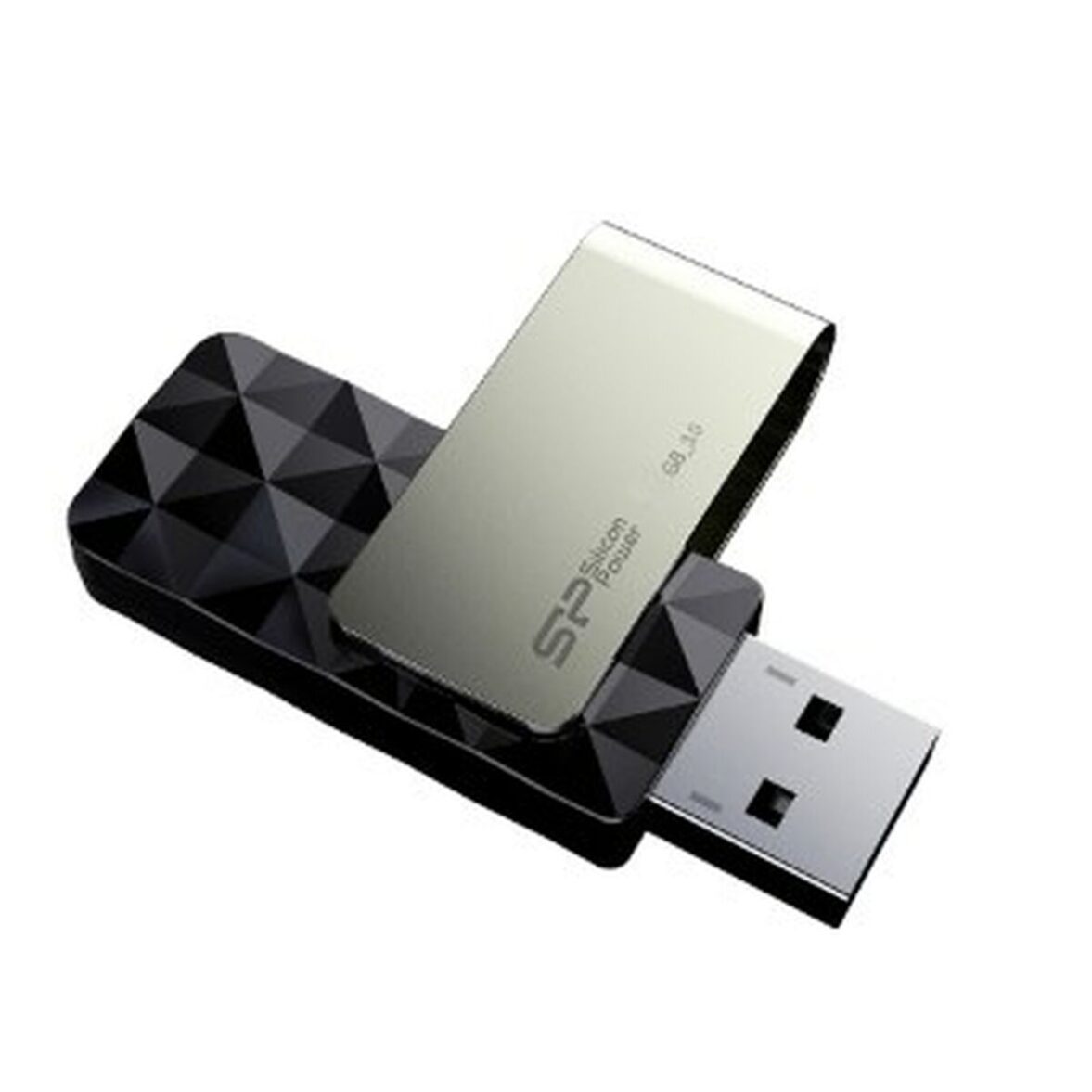 Memoria USB Silicon Power Blaze B30 Negro Negro/Plateado 256 GB - Effik Store