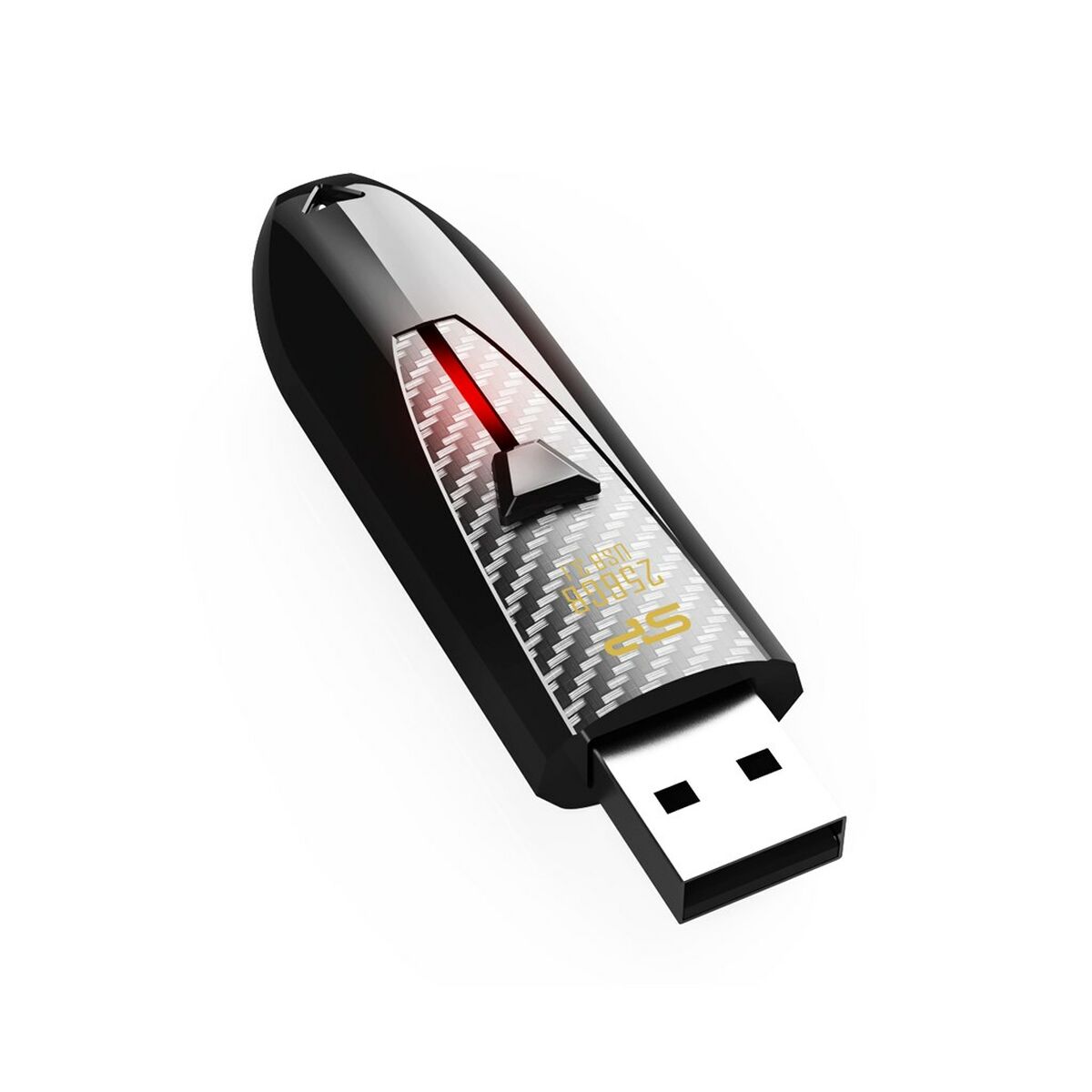 Memoria USB Silicon Power Blaze B25 Negro 128 GB - Effik Store