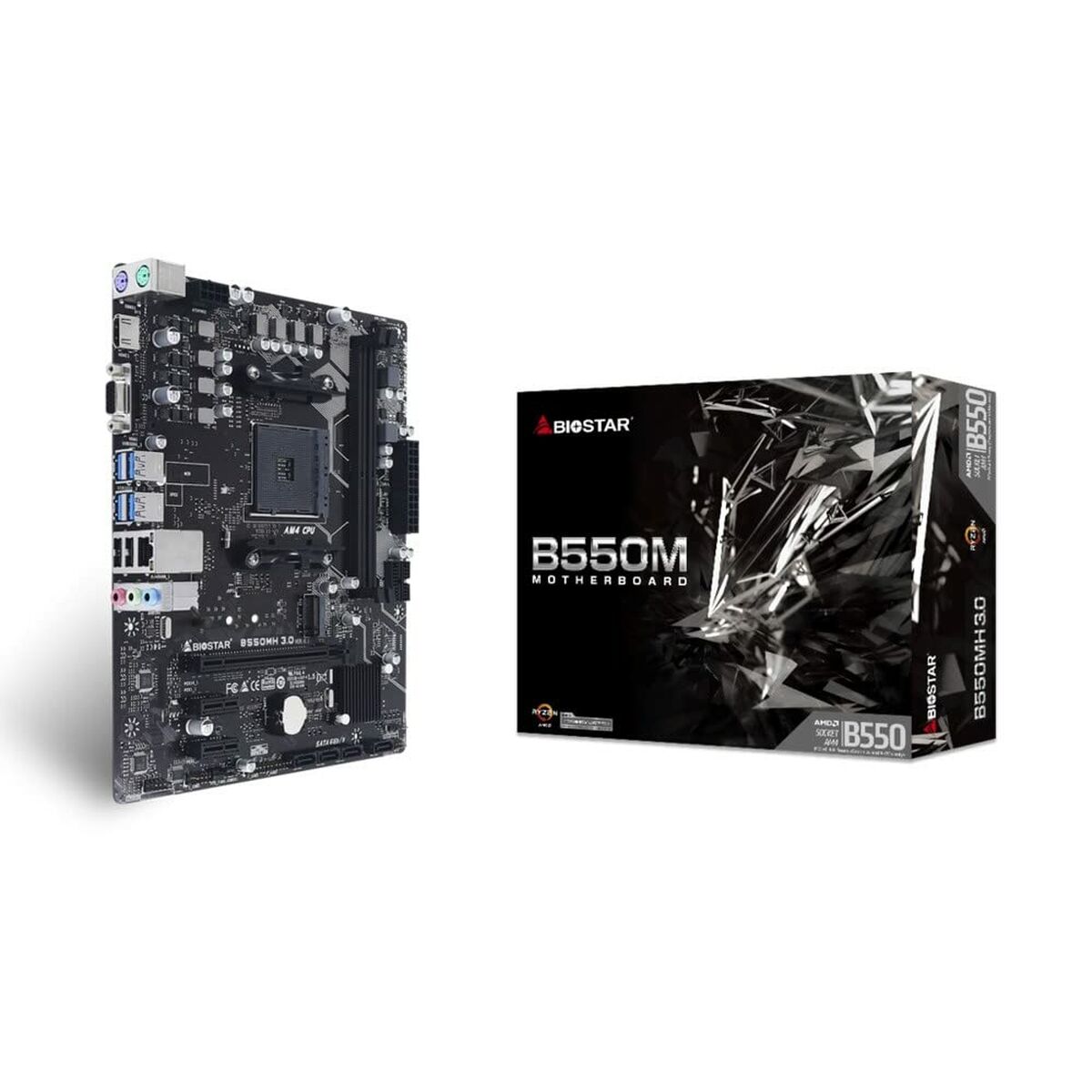 Placa Base Biostar B550MH 3.0 AMD AM4 - Effik Store