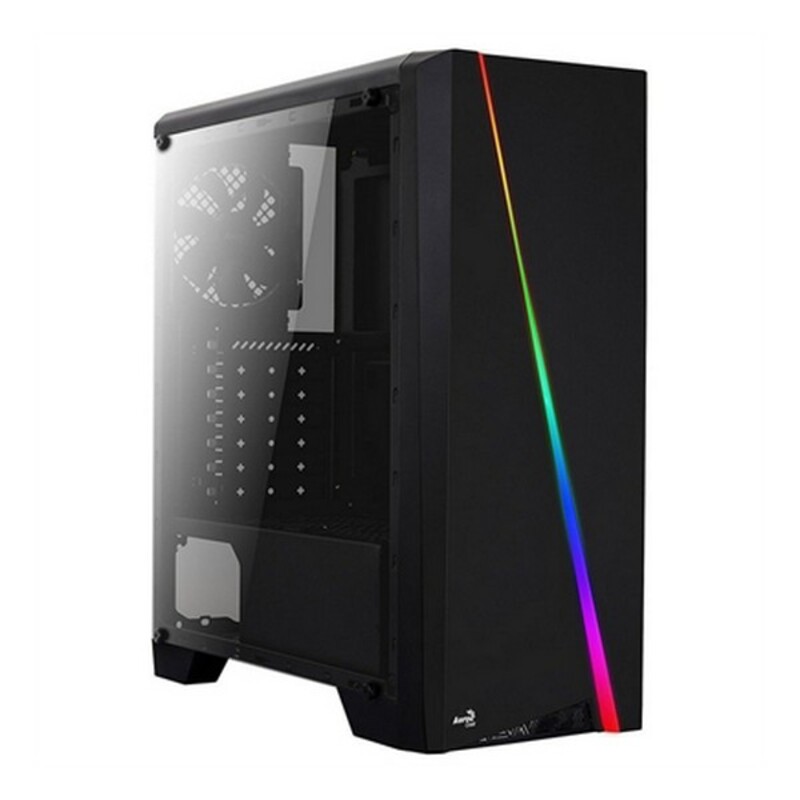 Caja Semitorre ATX Aerocool ACCM-PV10012.11 LED RGB Negro - Effik Store