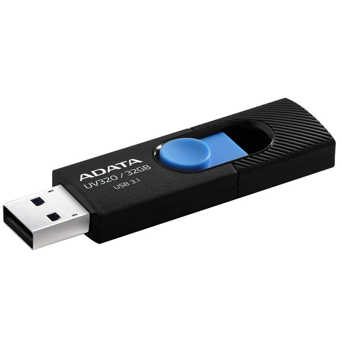 Memoria USB Adata UV320 Negro Negro/Azul 32 GB - Effik Store