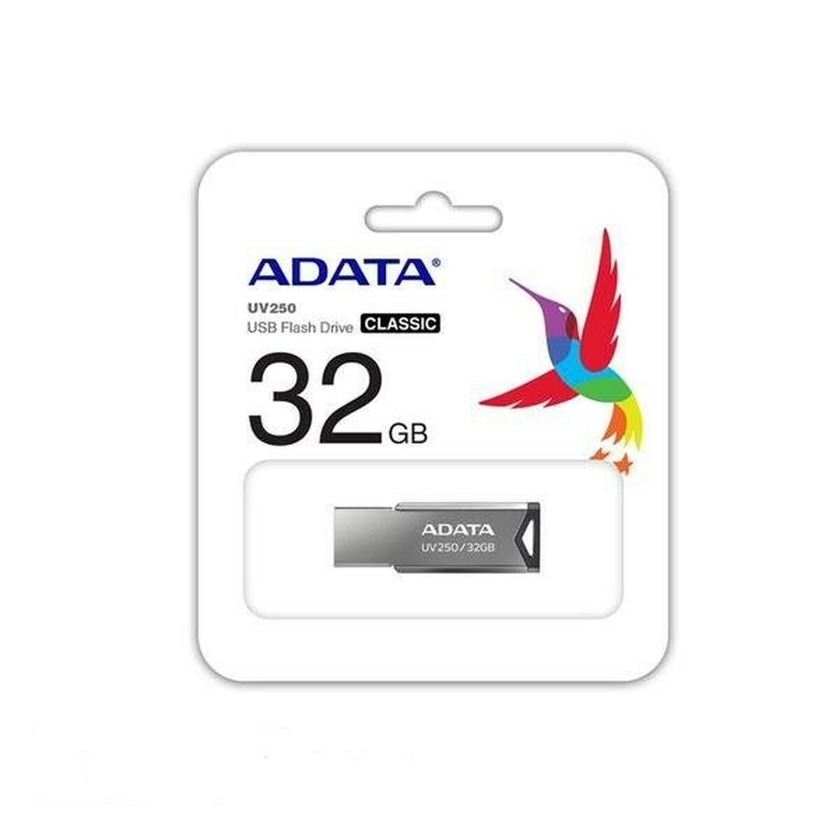 Memoria USB Adata UV250  Plateado 32 GB - Effik Store