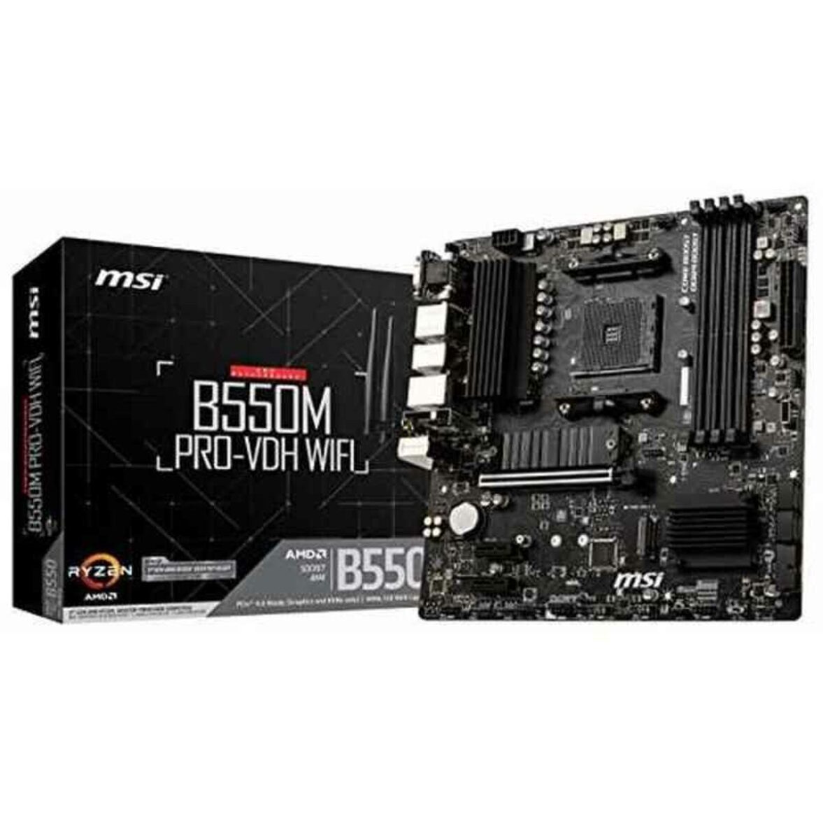 Placa Base MSI B550M PRO-VDH mATX AM4 - Effik Store