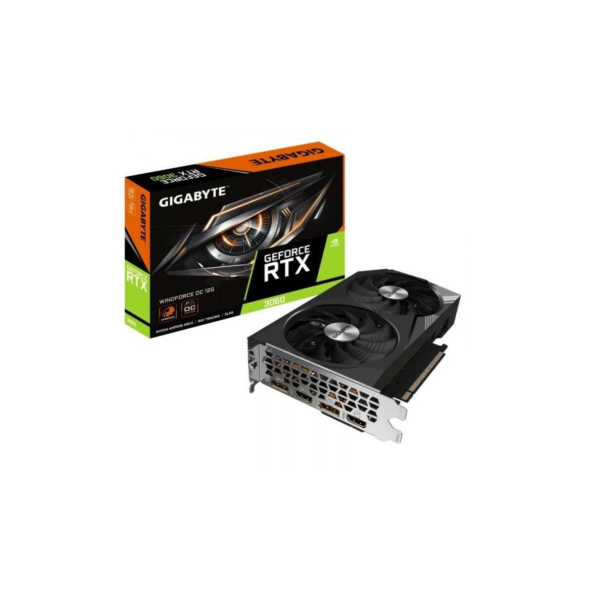 Tarjeta Gráfica Gigabyte RTX 3060 Windforce OC 12G NVIDIA GeForce RTX 3060 12 GB RAM - Effik Store