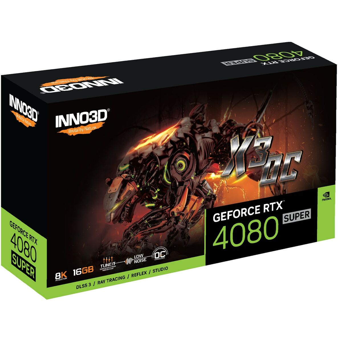 Tarjeta Gráfica INNO3D N408S3-166XX-187049N NVIDIA GeForce RTX 4080 16 GB GDDR6X - Effik Store