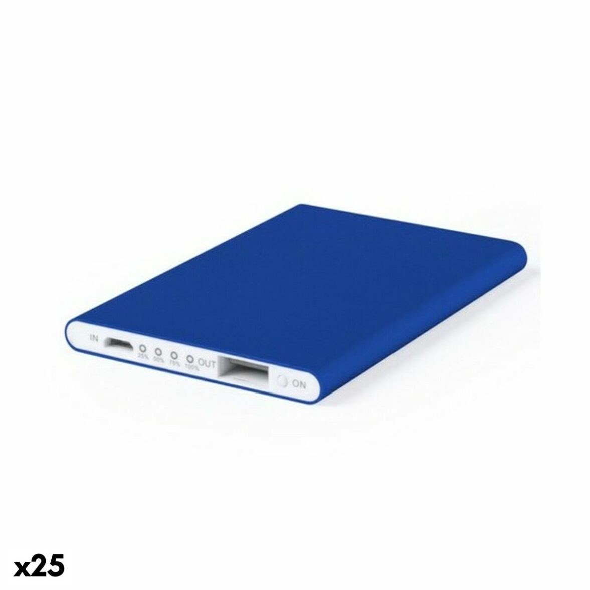 Power Bank Extraplano con Micro USB 145538 (25 Unidades) - Effik Store